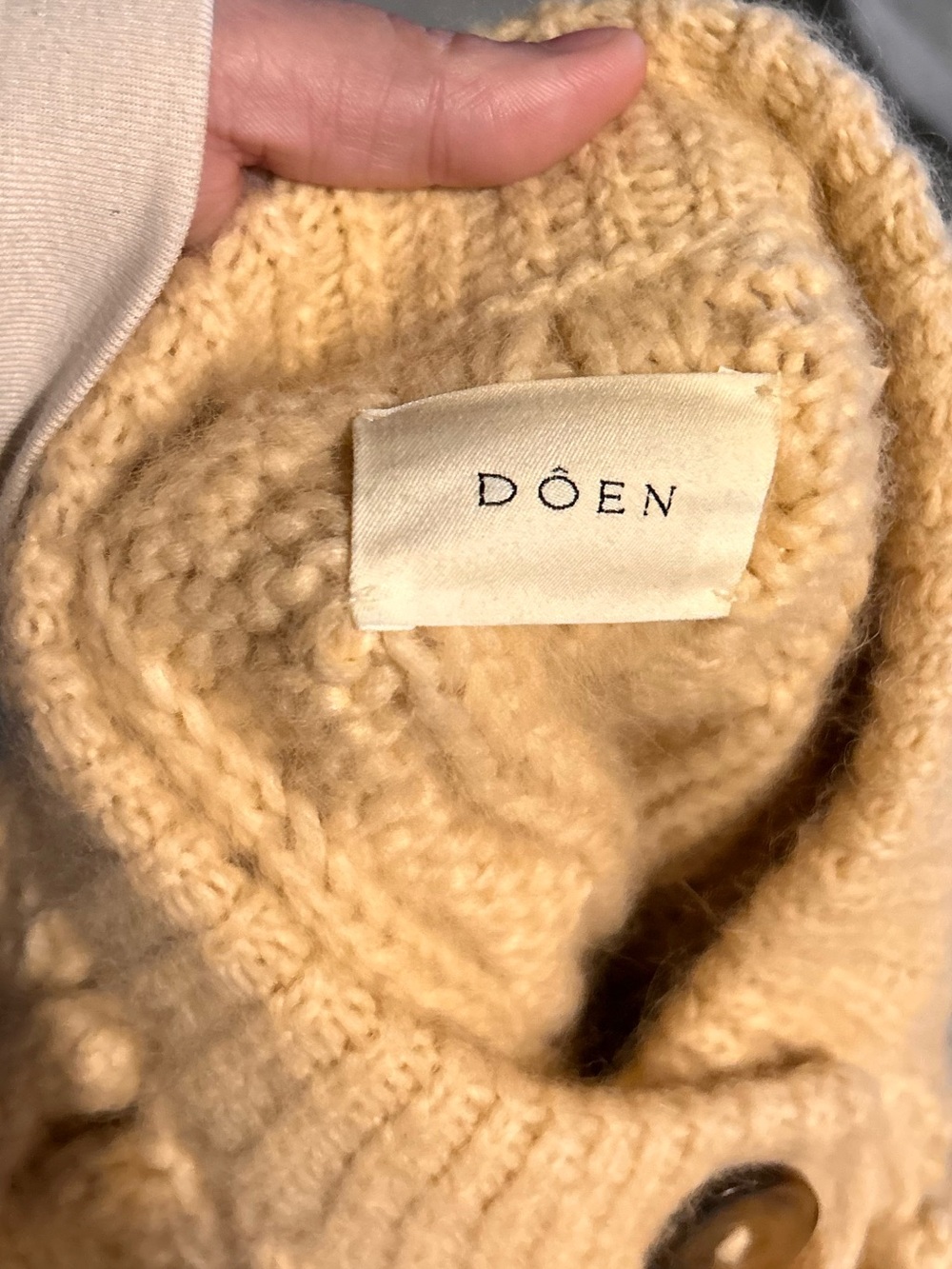 Doên Pomme Sweater in Cream XS/S Wool BEAUTIFUL - Picture 5 of 5